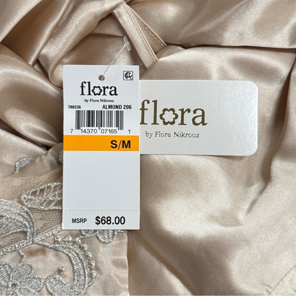 Flora By Flora Nikrooz Stella Venise Satin Robe - Picture 5 of 5